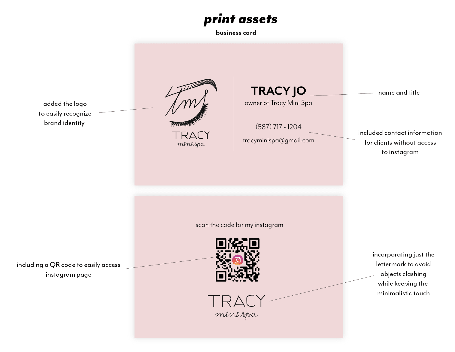 screenshot of the assets pages
