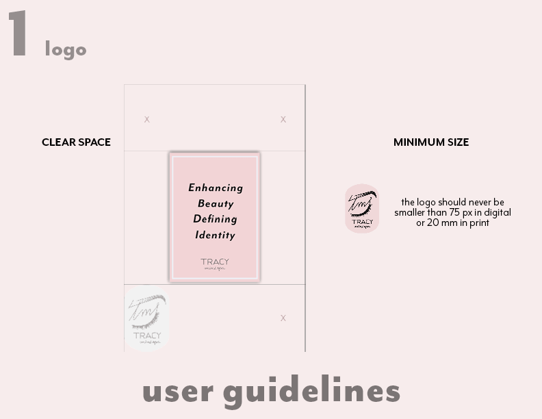 screenshot of the brand identity pages