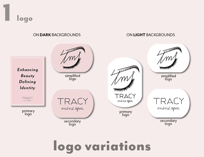 screenshot of the brand identity pages